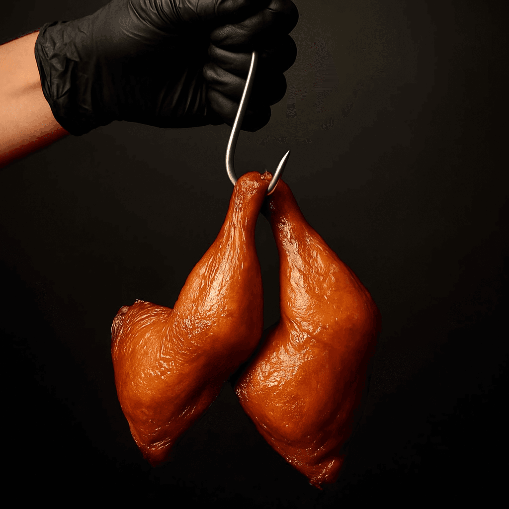 Kuřecí stehna uzená/bal. cca 1-1,5kg/ 1kg